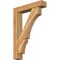 Ekena Millwork Balboa Block Rough Sawn Bracket w/ Offset Brace, Western Red Cedar, 6"W x 28"D x 40"H BKT0604X28X40BOA05RWR - alternate 1